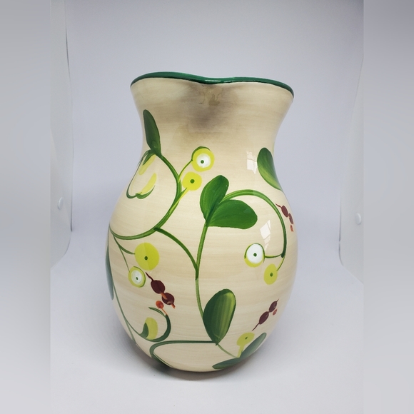 Discontinued Paula Deen "Home For The Holidays" Pitcher. 80 oz, Hand-painted - Picture 3 of 14